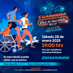 5ª Carrera Nocturna Vivir es Increíble, corre por un sueño.